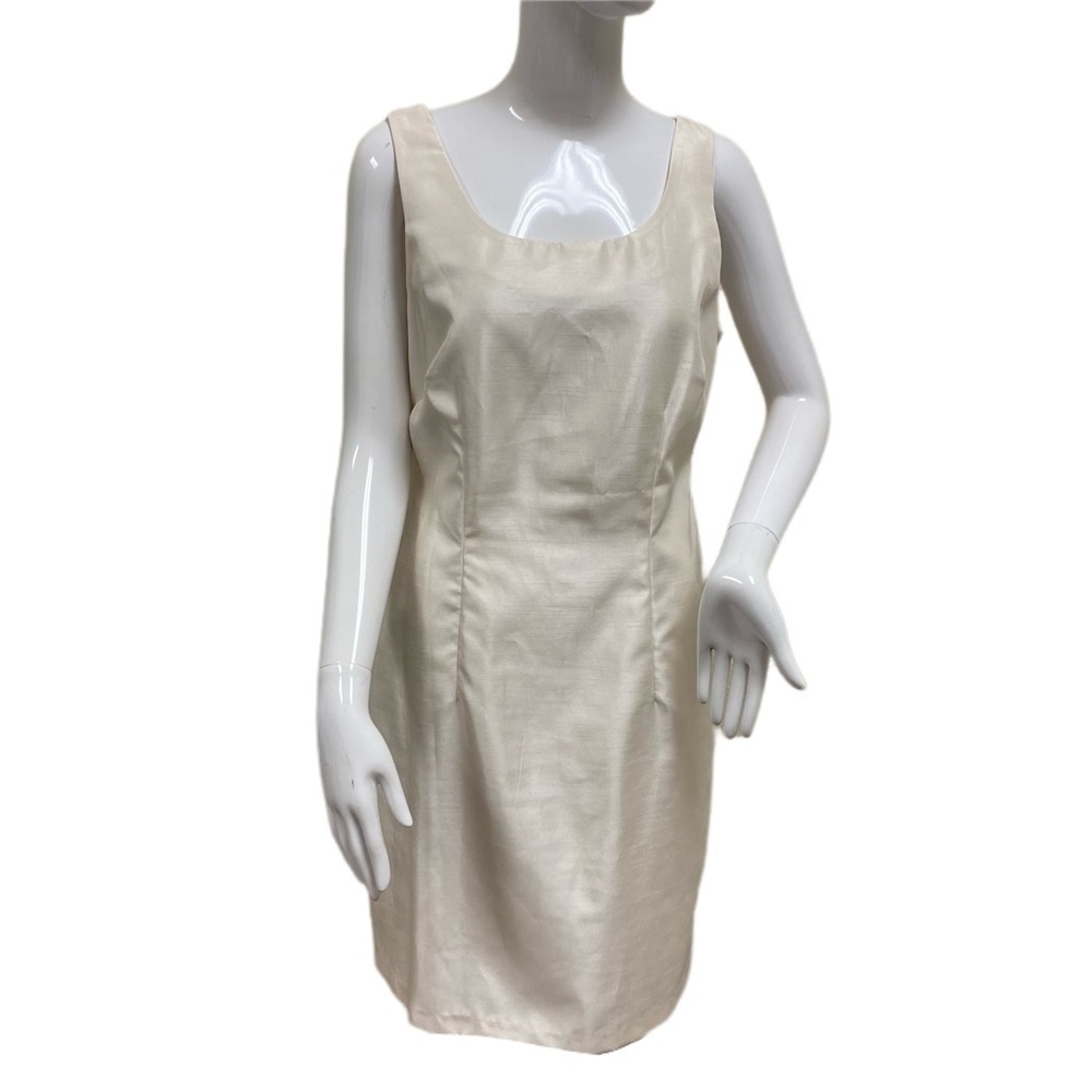 DRESSBARN women’s dress size 10 cream colored sleeveless